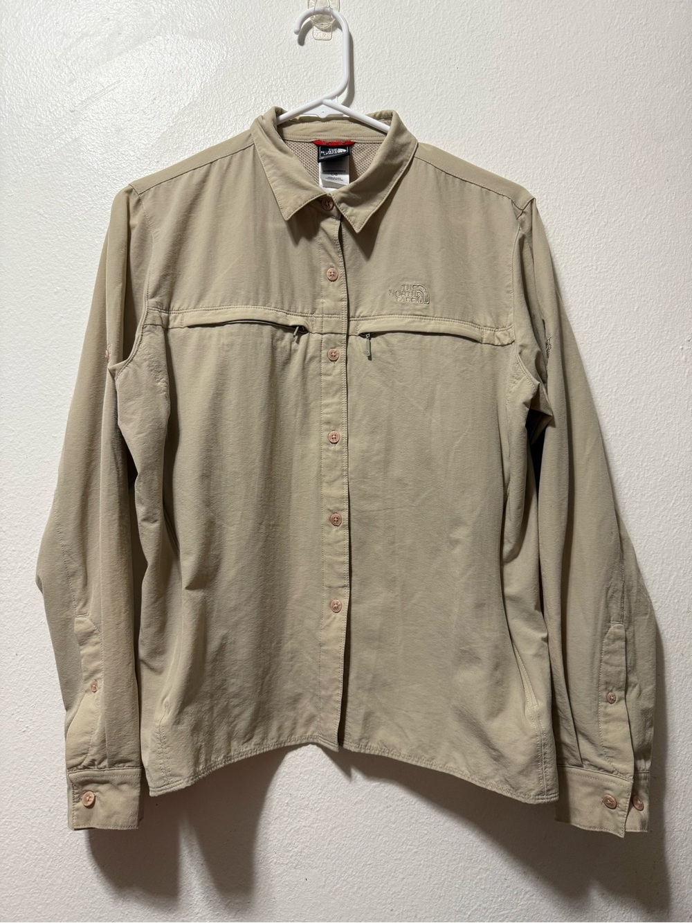 The North Face Women's Khaki Lightweight Shirt Jacket Size Large
